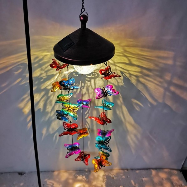 sm221099 solar butterfly wind chime light4