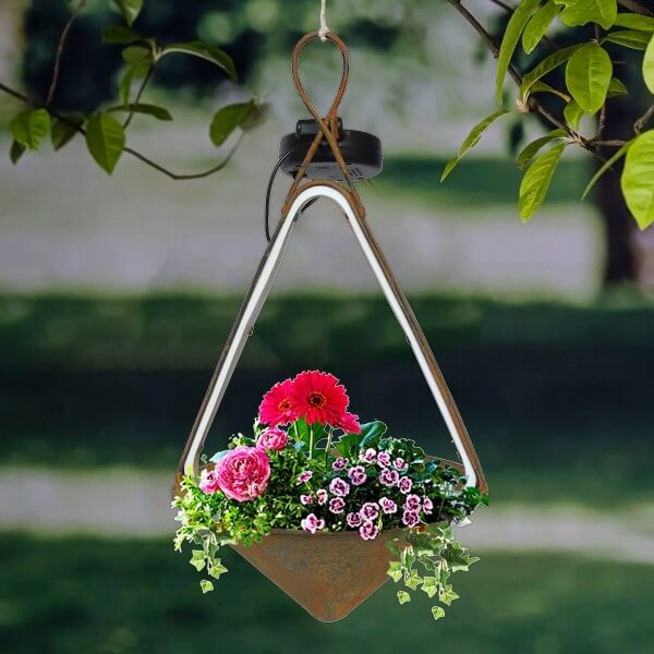 sm23010 solar hanging flower pot