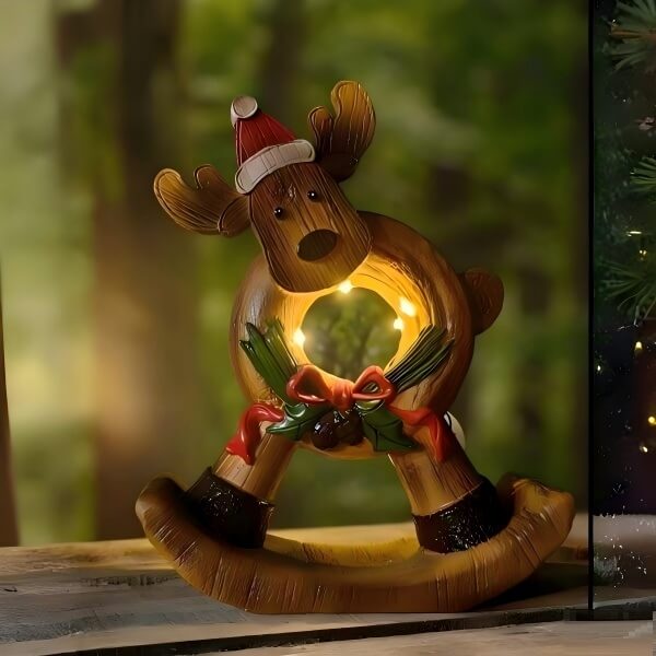 sm231206 christmas led decoration reindeer statues