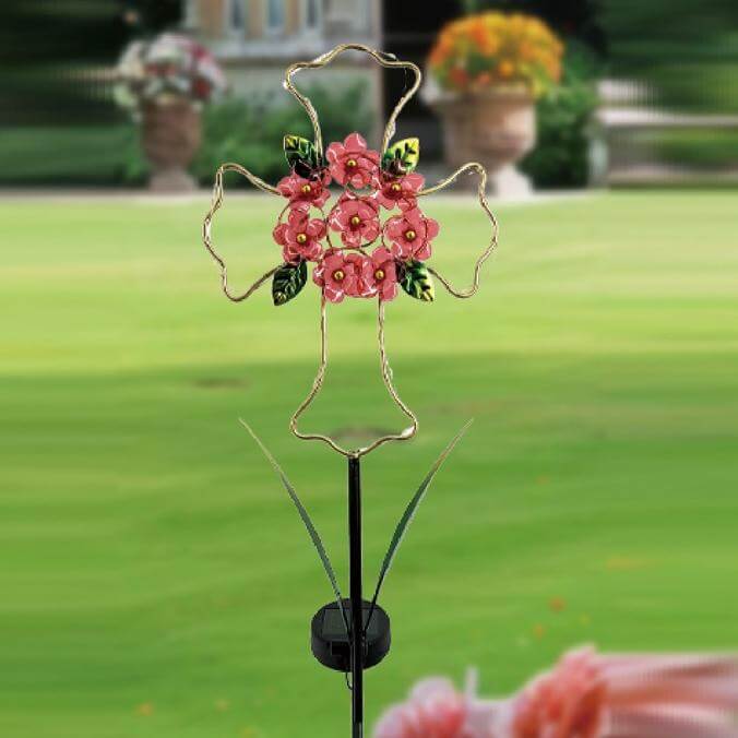 sm24409 cross garden solar stake light1