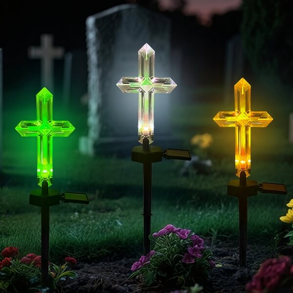 sm25498 memorial cemetery cross solar stake light (2)