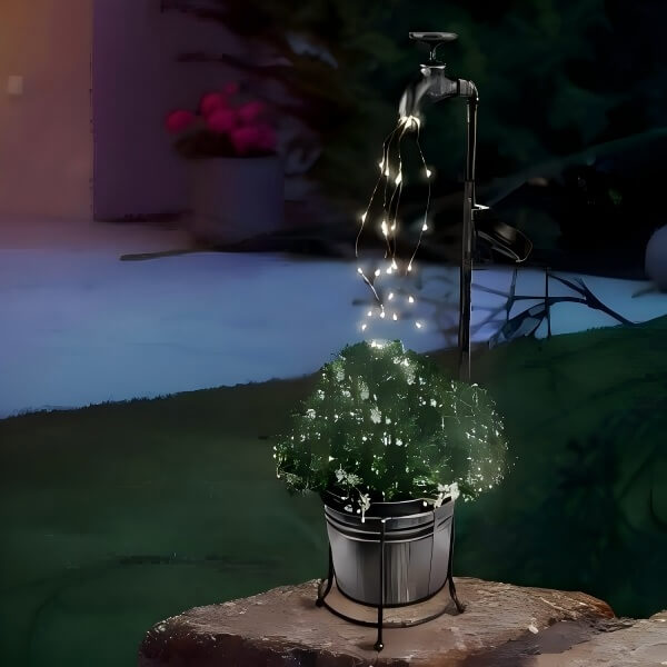 sm25957 solar powered faucet flower pot (1)
