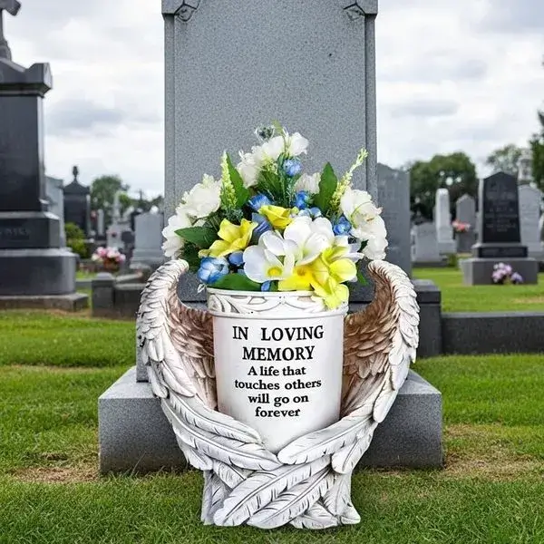 solar vase lights for cemetery & memorial decoration