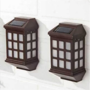sm20126 pp plastic deck wall solar lights (set of 4)