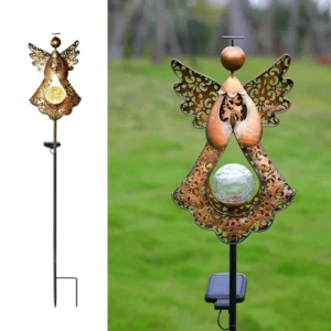 SM221054 Solar Angel Metal Iron Wall Light_4
