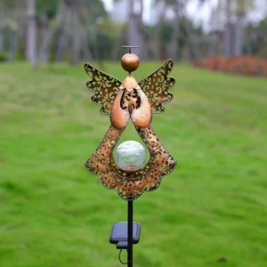 SM221054 Solar Angel Metal Iron Wall Light_5