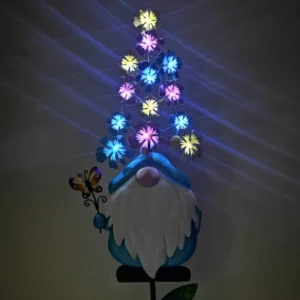 SM221104 Gnome Solar Stake Light - Plastic PP & Metal Iron