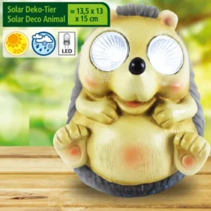 SM221183 Solar Hedgehog Resin Statue Freestanding Light Animal_4