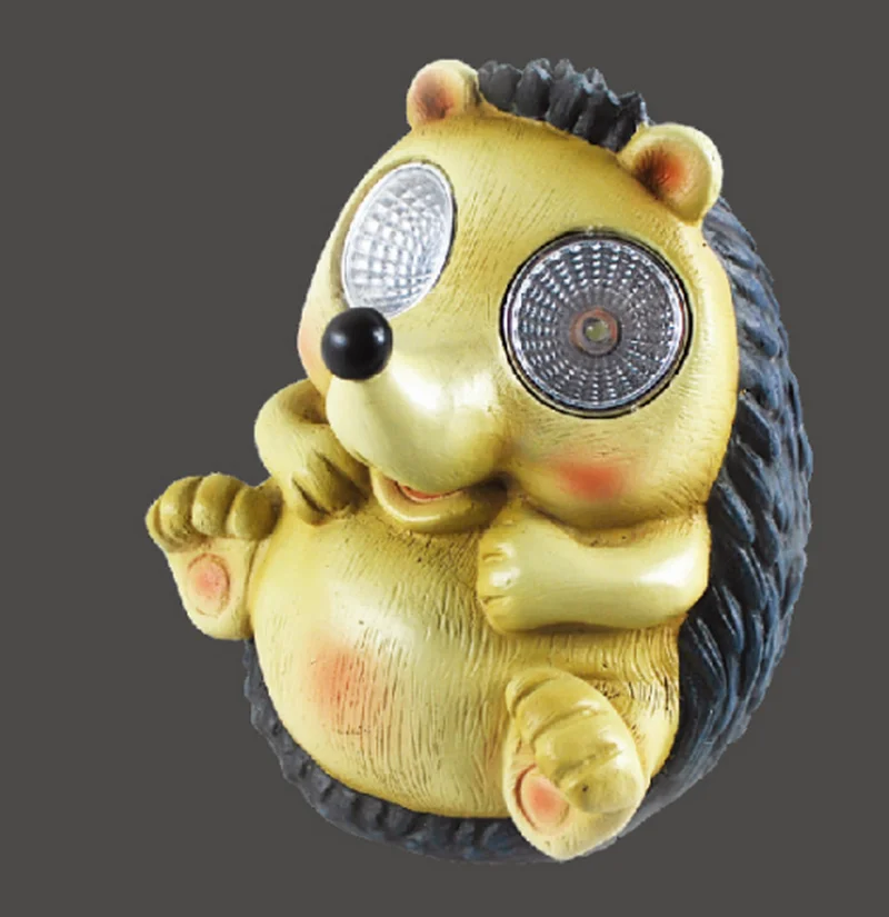 SM221183 Solar Hedgehog Resin Statue Freestanding Light Animal_5