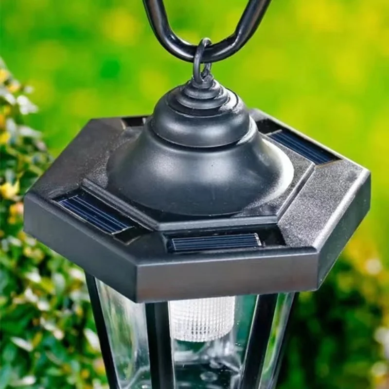 SM221211 Solar Metal Iron Lantern Stake Light_2