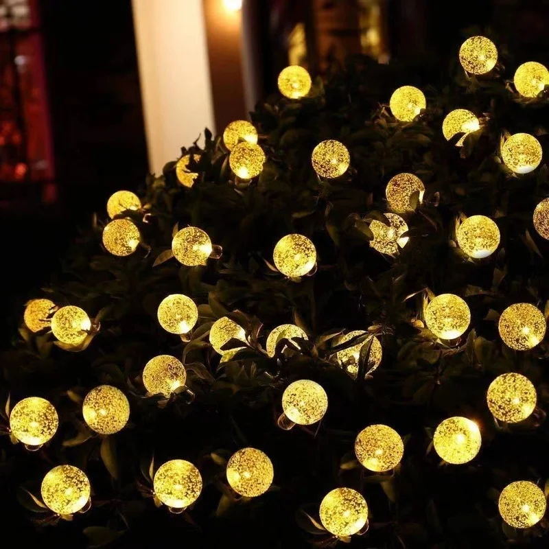 SM221214 30LED ABS Plastic Solar Globe String Lights_2