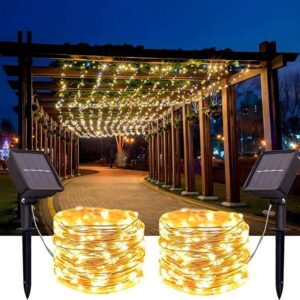 sm221220 500led solar copper wire string light