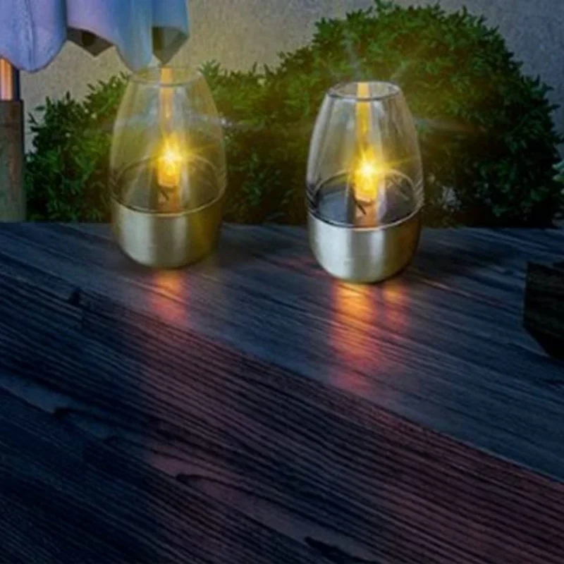SM221244 Pack of 6 Solar Flickering Candle Freestanding Lights, Plastic ABS+PP_4