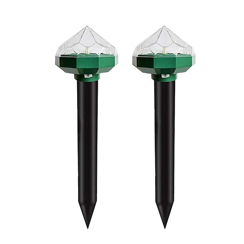 SM221252 Pack of 2 Solar Diamond Insect Repellent Stake Lights, Plastic ABS+PP_3