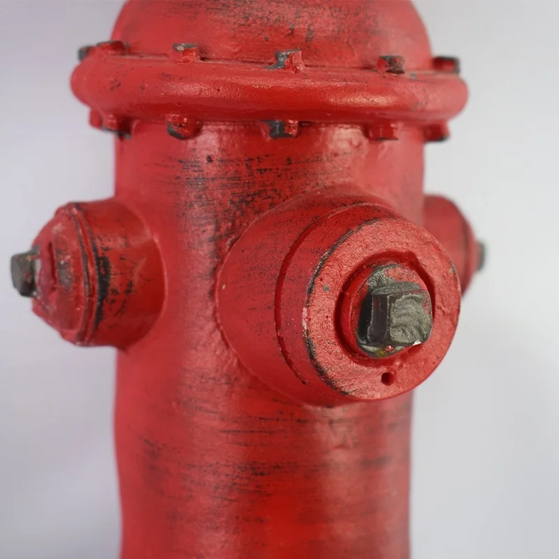SM221290 Solar Stake Light Resin Statue - Fire Hydrant Design_6