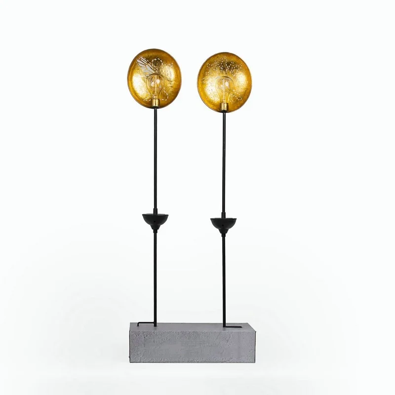 SM221407 Metal Iron Decorative Solar Stake Light with Disk, Globe, Bulb, Candle, and Leaf Design_3