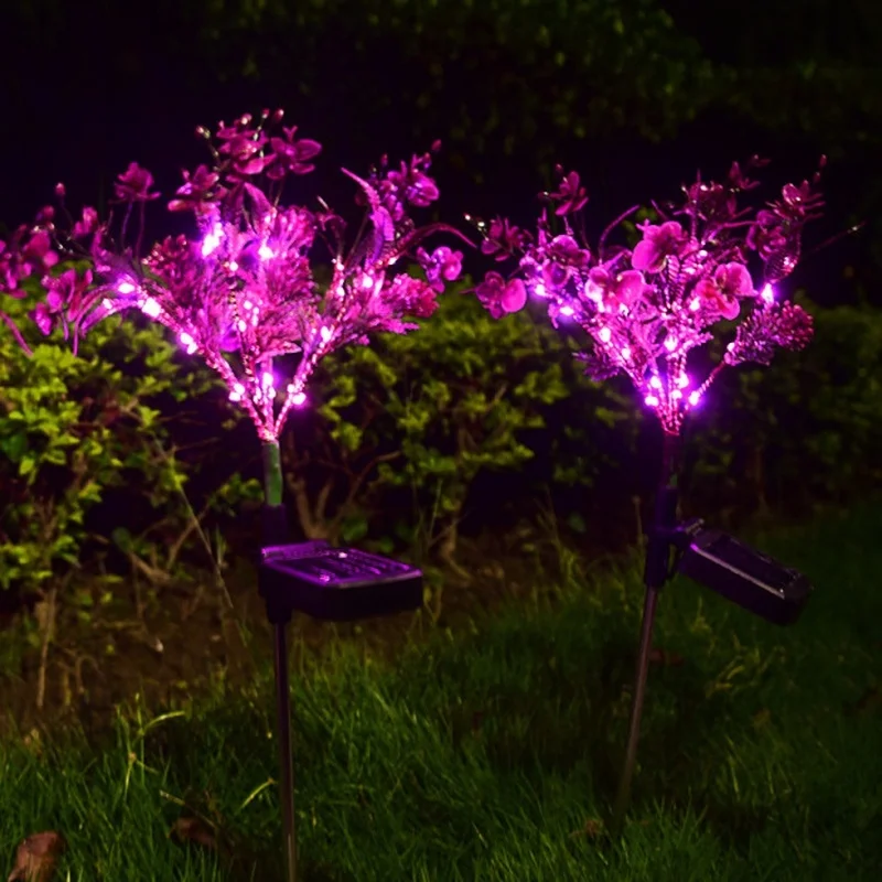 SM221434 PVC Plastic Solar Phalaenopsis Stake Lights_2