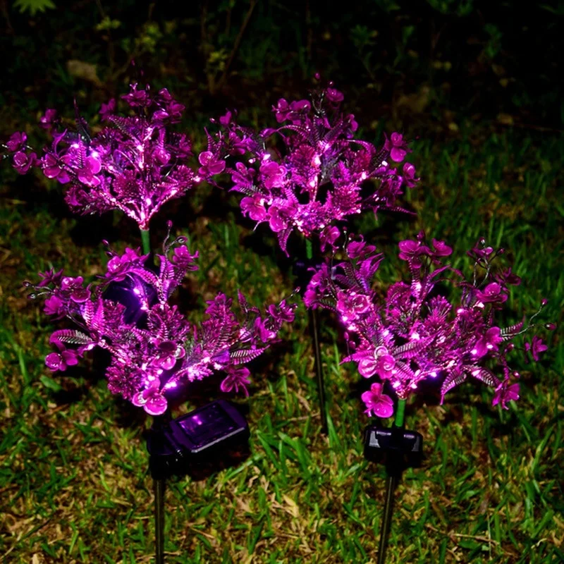 SM221434 PVC Plastic Solar Phalaenopsis Stake Lights_6