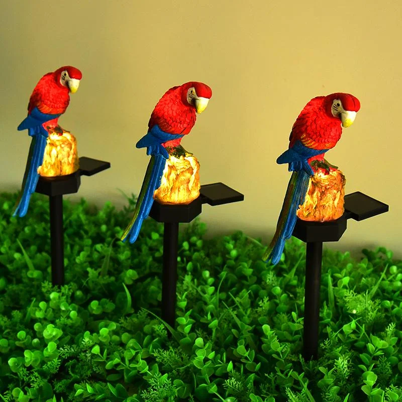 SM221435 Parrot Resin Statue Solar LED Freestanding Animal Light_2