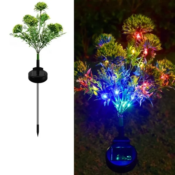 SM221442 Plastic PVC Dandelion Flower Solar Stake Light_6