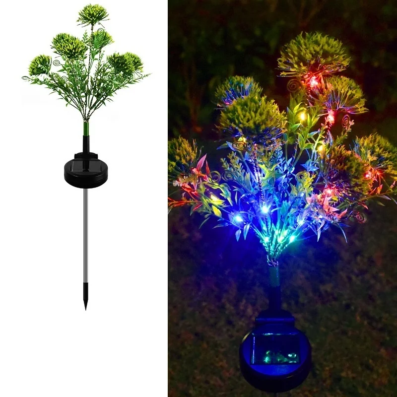 SM221442 Plastic PVC Dandelion Flower Solar Stake Light_6