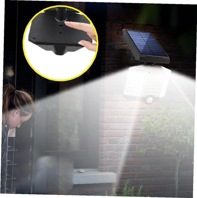 SM221445 ABS Plastic 66COB Solar Motion Sensor Tabletop Lamp