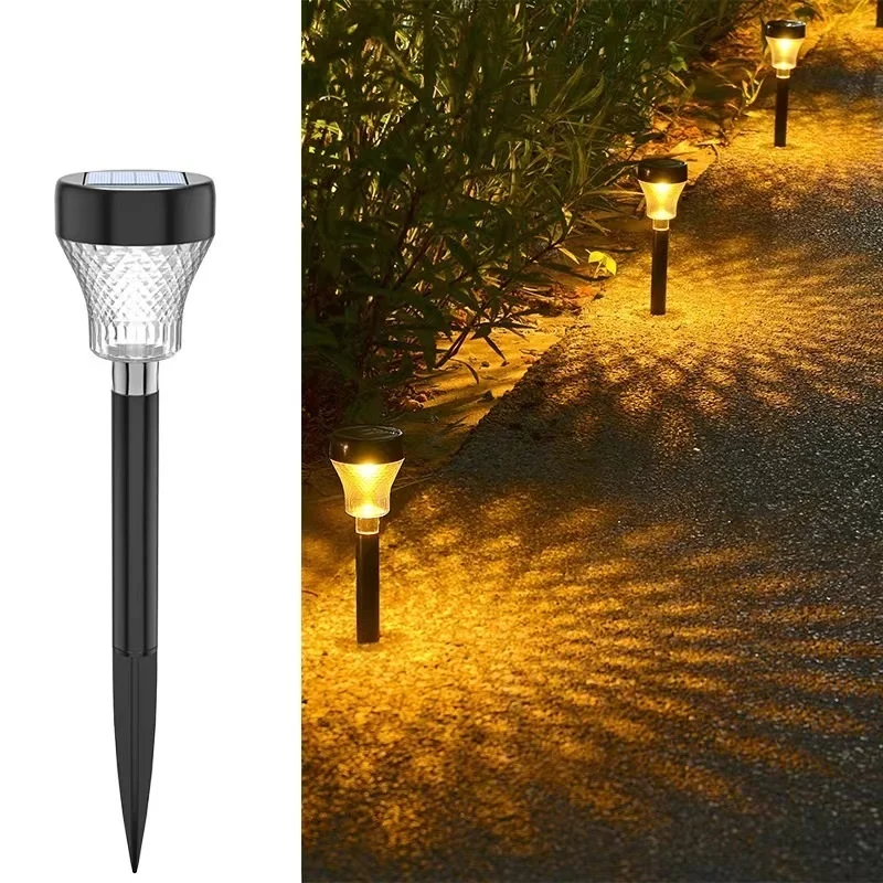 SM221446 ABS Plastic LED Solar Landscape Spotlight Stake Light
