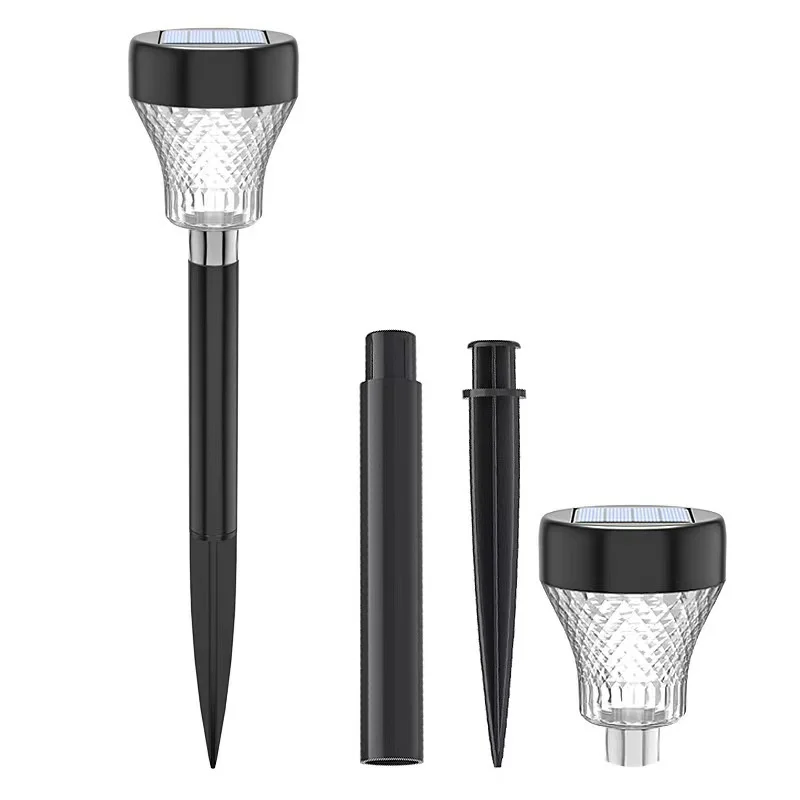 SM221446 ABS Plastic LED Solar Landscape Spotlight Stake Light_2