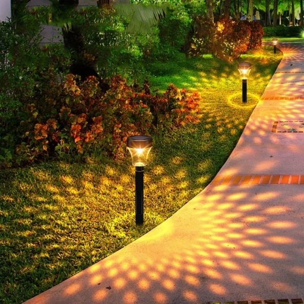 SM221446 ABS Plastic LED Solar Landscape Spotlight Stake Light_3