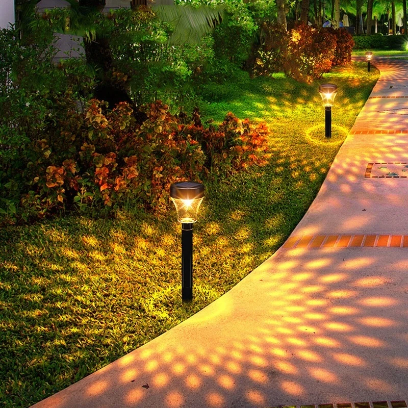 SM221446 ABS Plastic LED Solar Landscape Spotlight Stake Light_3