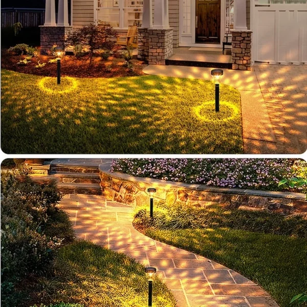 SM221446 ABS Plastic LED Solar Landscape Spotlight Stake Light_4