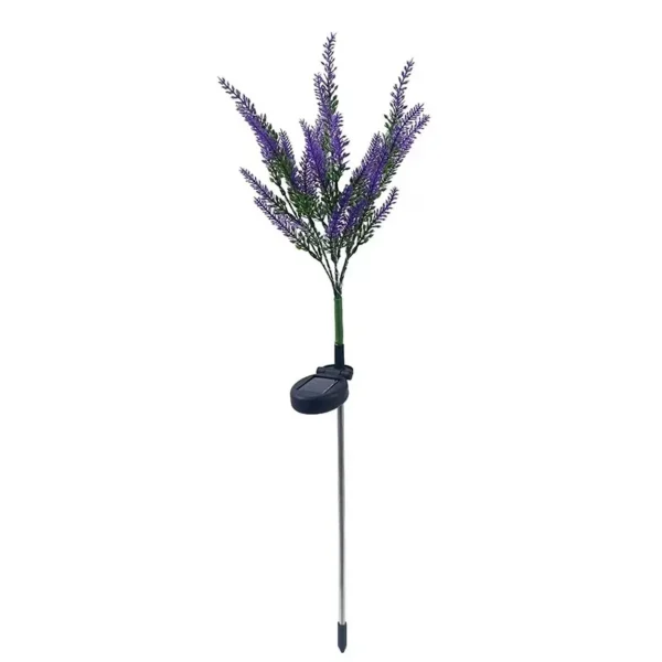 SM221448 Pack of 2 Plastic ABS+PP Lavender Flower Solar Stake Lights_3