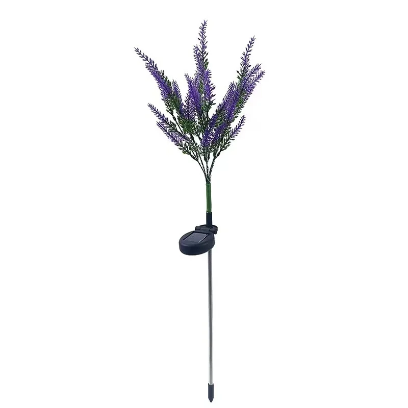 SM221448 Pack of 2 Plastic ABS+PP Lavender Flower Solar Stake Lights_3
