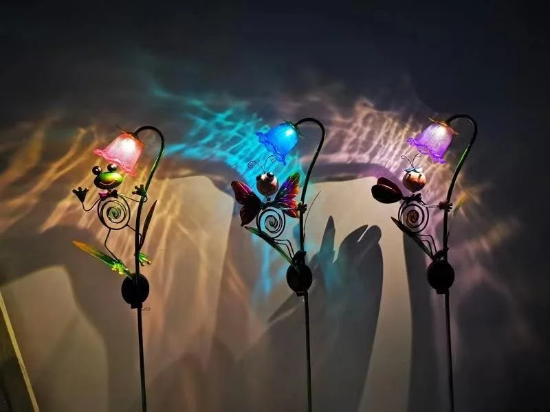 SM221465 Decorative Plastic PP Solar Flower Stake Light