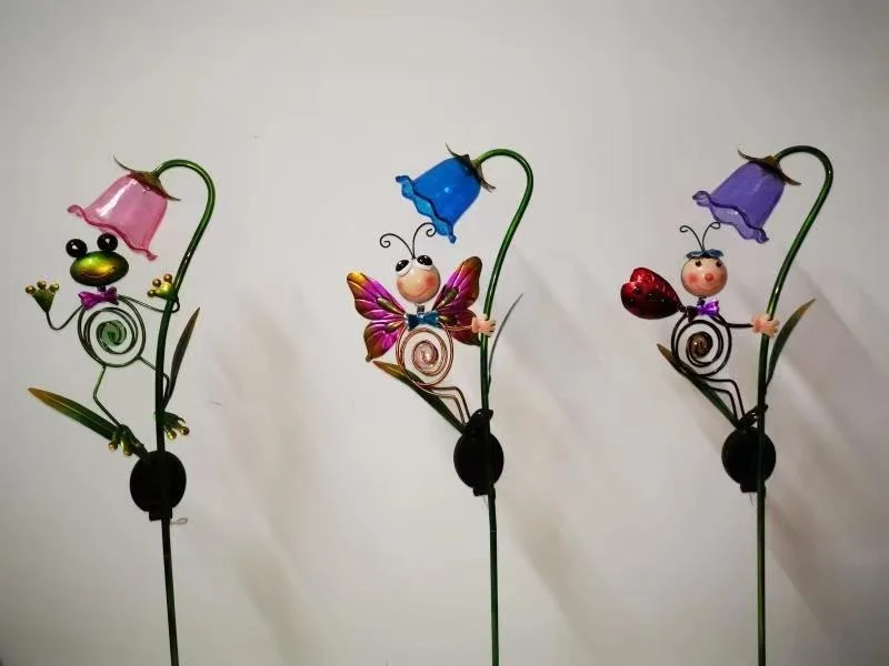 SM221465 Decorative Plastic PP Solar Flower Stake Light_2
