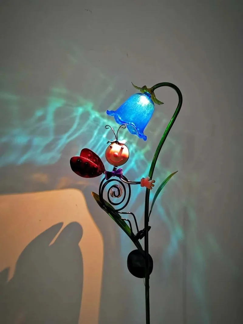 SM221465 Decorative Plastic PP Solar Flower Stake Light_3