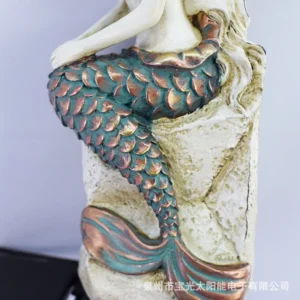 SM221476 Solar Mermaid Stake Light Resin Statue_3
