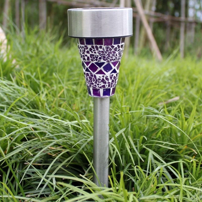 SM221525 Pack of 3 Plastic PP Solar Mosaic Landscape Stake Lights_5