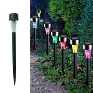 SM221532 Pack of 10 Plastic PP Color-Changing Solar Stake Lantern Lights