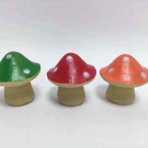 SM221538 Mushroom Resin Statue Solar Freestanding Light
