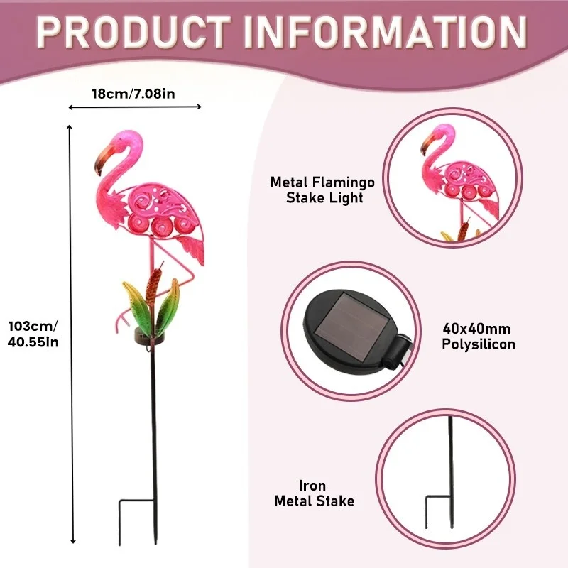 SM221572 Solar Flamingo Metal Iron Animal Stake Light_3_20251010_142403