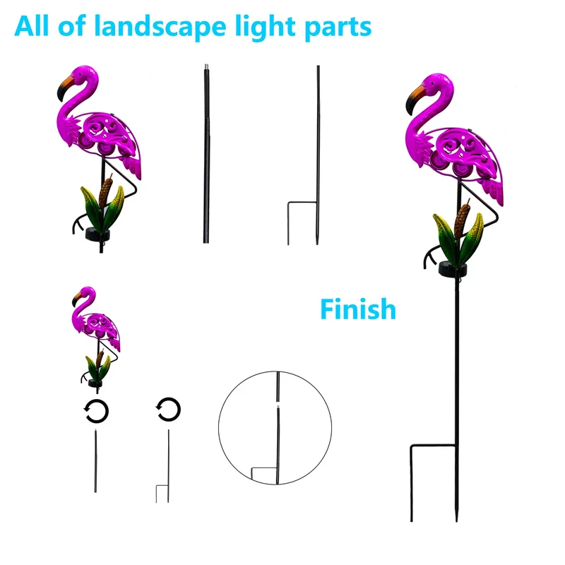 SM221572 Solar Flamingo Metal Iron Animal Stake Light_5_20251010_142403