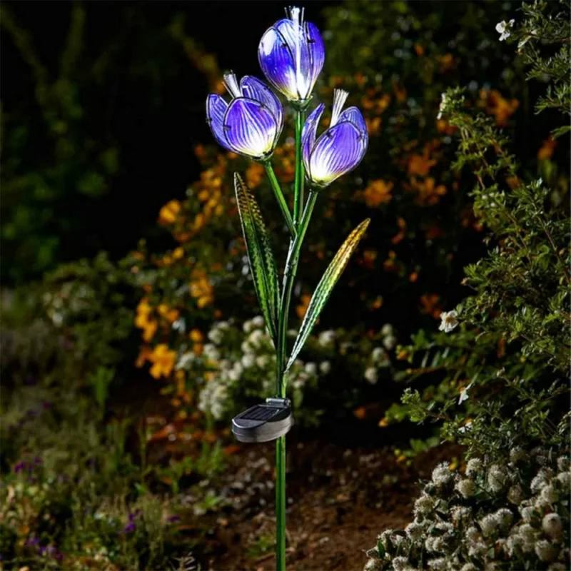SM221630 Solar Powered Plastic PP Glass Flower Stake Light_3