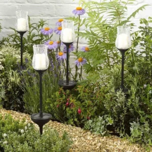 SM221631 Plastic PP Cracked Glass Solar Garden Tabletop Lamp_3