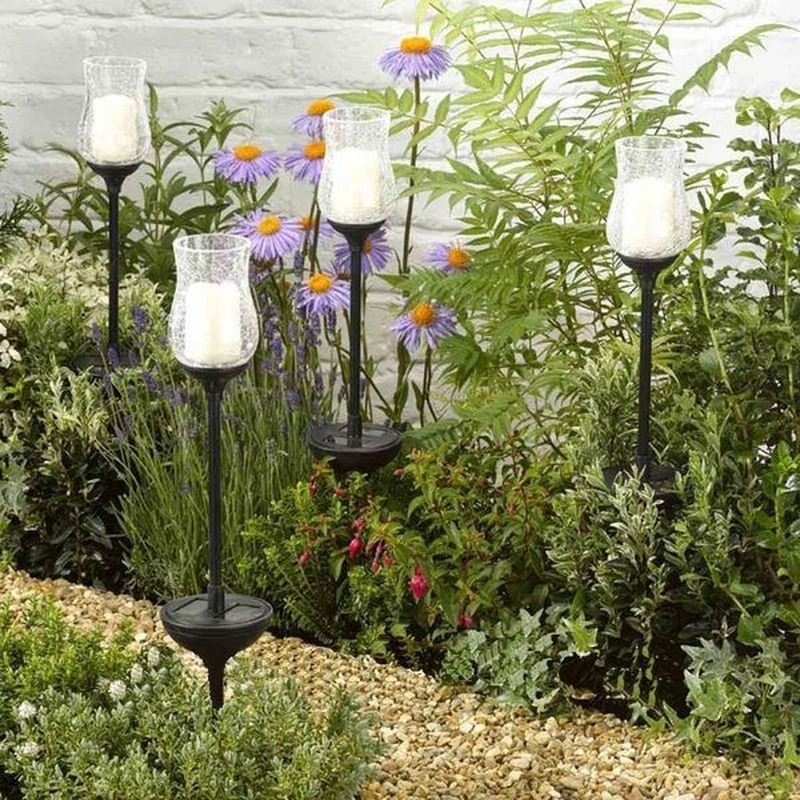 SM221631 Plastic PP Cracked Glass Solar Garden Tabletop Lamp_3