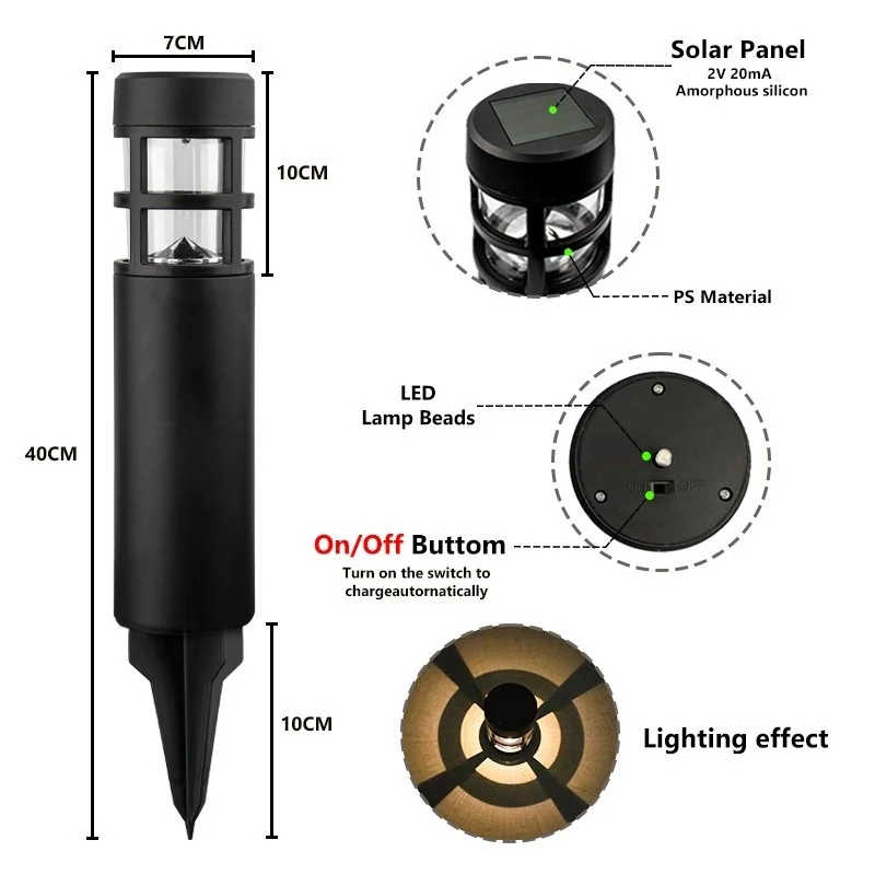 SM221650 Pack of 2 Plastic PP Solar Pillar Stake Lights_5_20251010_142403