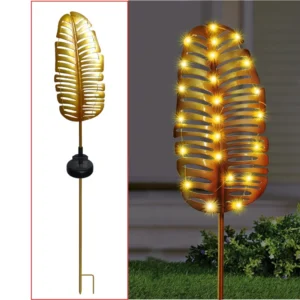SM221653 24LED Metal Iron Leaf Solar Stake Light_2
