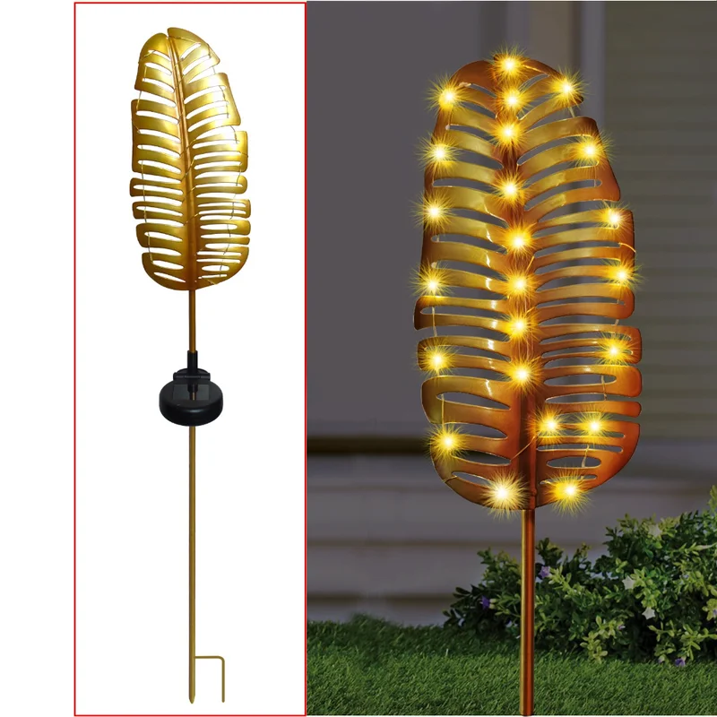 SM221653 24LED Metal Iron Leaf Solar Stake Light_2