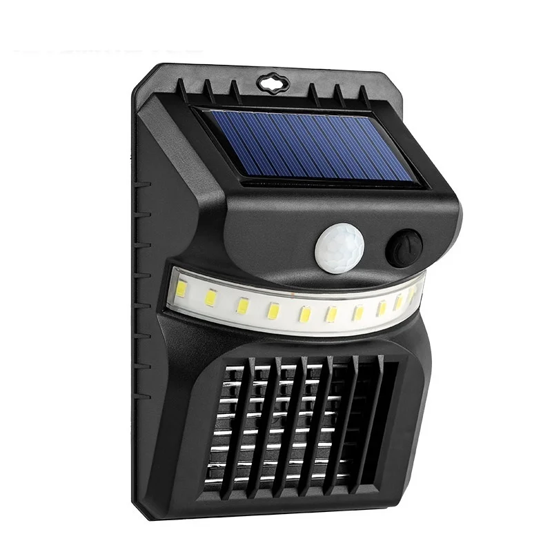 SM22338 ABS Plastic Solar Sensor Wall Lamp for Mosquito Killing