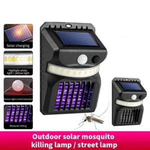 SM22338 ABS Plastic Solar Sensor Wall Lamp for Mosquito Killing_2